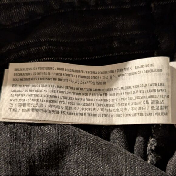 Abercrombie & Fitch High Rise Mom Jeans Womens Size 32/14 XL Curve Love Black - Picture 11 of 12